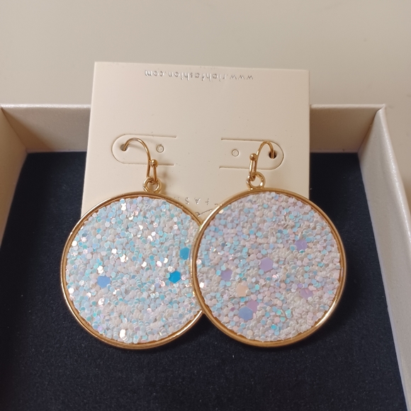 Confetti glitter sparkle earrings - Picture 3 of 10